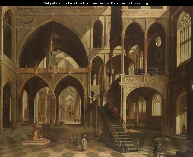 A Capriccio View Of The Interior Of The Church Of S. Giovanni In Laterano, Rome - Flemish School