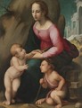 The Madonna And Child With The Infant Saint John The Baptist - Andrea del Brescianino