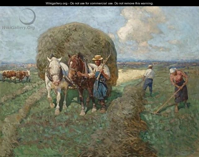 The Hay Cart - Franz Roubaud