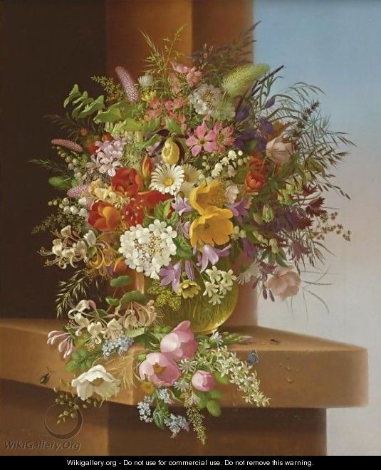 Vase Of Flowers - Adelheid Dietrich