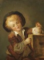 A Little Boy With A Curiosity, Said To Be A Portrait Of The Artist's Son Alexandre-Evariste (1780-1850) - Jean-Honore Fragonard