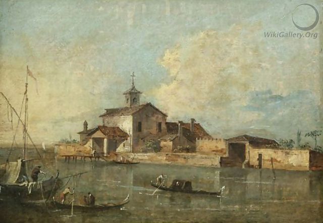A View Of The Venetian Lagoon With The Island Of San Jacopo Di Paludo - Giacomo Guardi