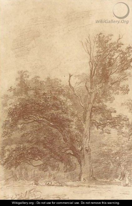 The Edge Of A Wood, With Children Playing And Other Figures - Jean-Honore Fragonard
