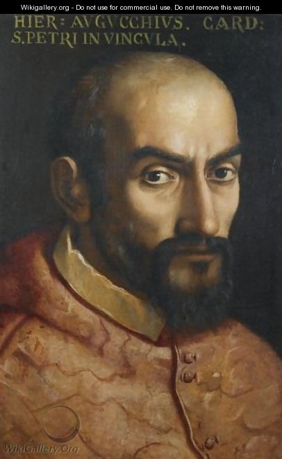 Portrait Of A Cardinal, Head And Shoulders, Wearing The Purple - Roman School