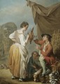 A Woman And A Man Bargaining Over A Pheasant - Jean Baptiste (or Joseph) Charpentier