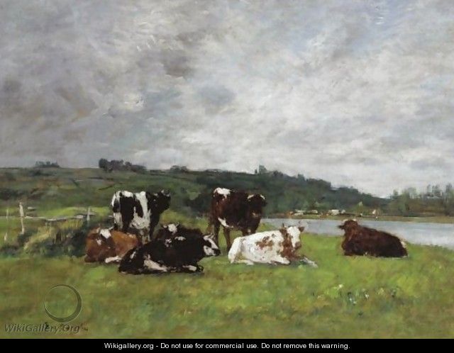 Vaches Au Paturage 4 - Eugène Boudin