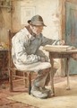 The Old Book - Walter Langley