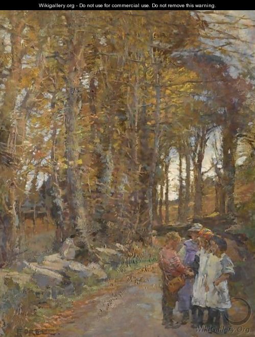 In The Lane - Elizabeth Stanhope Forbes