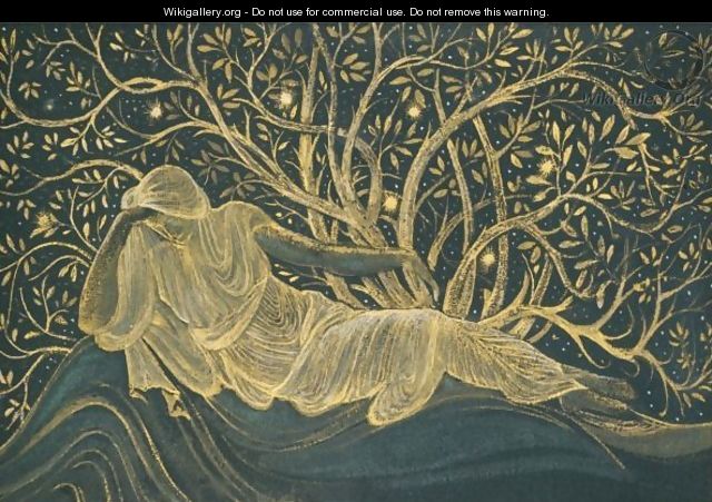 A Reclining Female Figure - Sir Edward Coley Burne-Jones