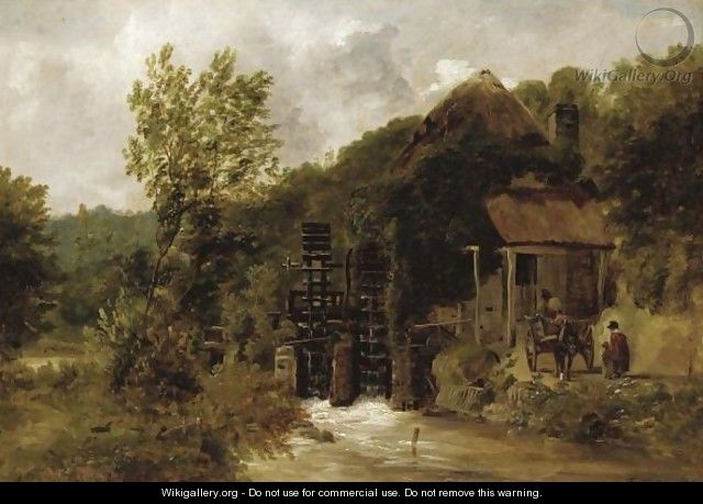 The Old Mill In Devon - Frederick Richard Lee