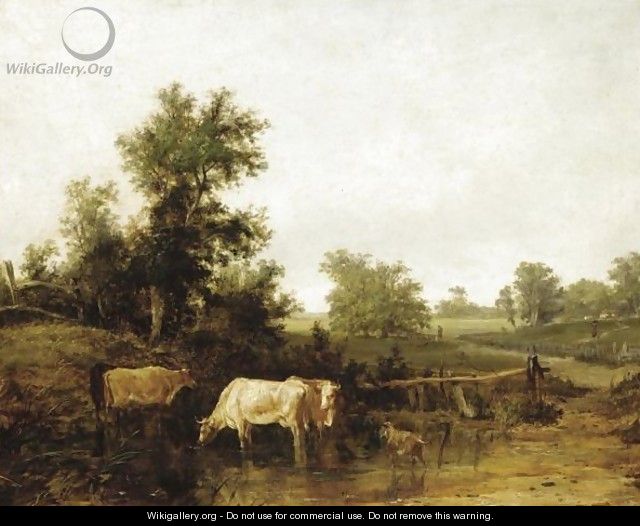 Cattle Watering - James M. Burnet