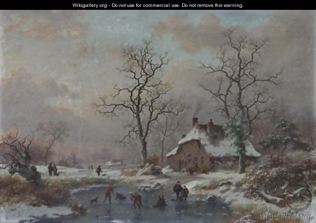 The Frozen Pond - Frederik Marianus Kruseman