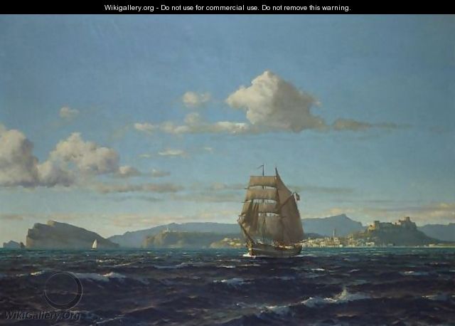A Brigantine Entering The Dardanelles - Michael Zeno Diemer
