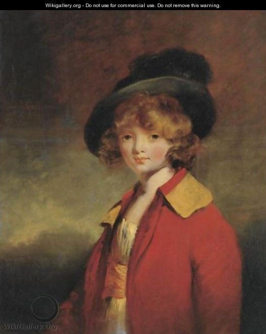 Portrait Of A Young Boy, Said To Be Master Worsley - George Henry Harlow