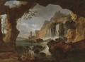 View Of The Falls Of Tivoli - Claude-joseph Vernet