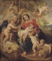Holy Family With Saint Elizabeth And Saint John - (after) Sir Peter Paul Rubens