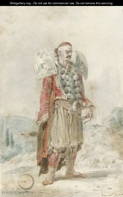 Portrait Of A Turkish Man In A Ceremonial Costume - Louis Francois Sebastien Fauvel