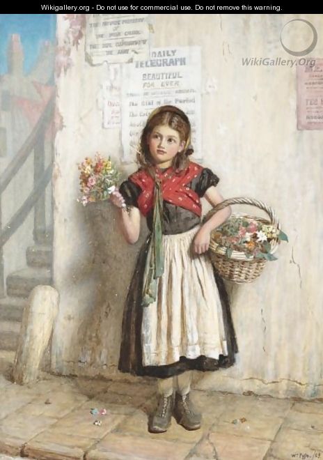 The Flower Girl - William Baxter Collier Fyfe