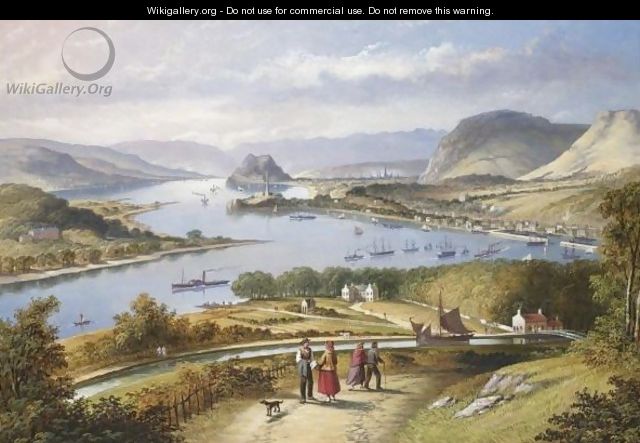 A View Of Perth With Dunbarton Rock Beyond - Thomas Dudgeon