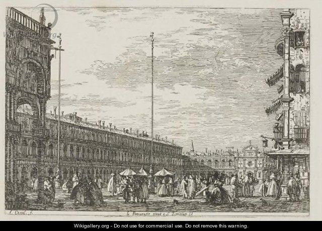 Le Procuratie Niove E S. Ziminian V. - (Giovanni Antonio Canal) Canaletto