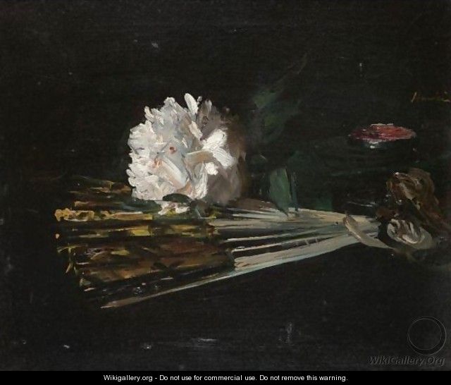 Still Life With A Fan And A Carnation - George Leslie Hunter