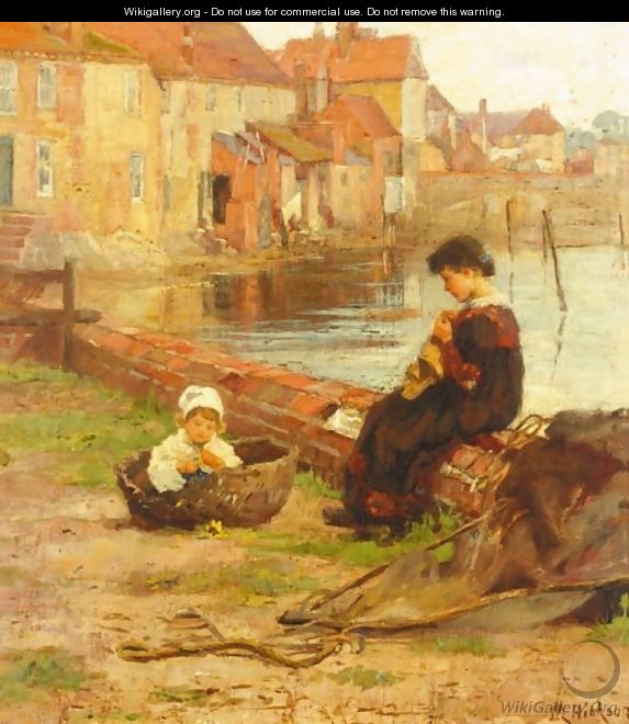 Figures By The River - Margaret R. Hickson