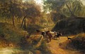 A Drover With Cattle And A Dog - (after) Thomas Creswick