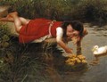 Feeding The Ducks - Karl von Bergen