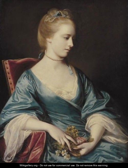 Portrait Of Miss Jacobs - Sir Joshua Reynolds