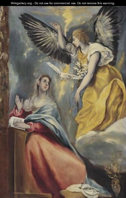 The Annunciation 2 - El Greco (Domenikos Theotokopoulos)