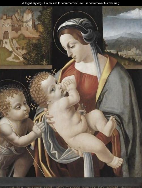 Madonna And Child With The Infant St. John - Bernardino de