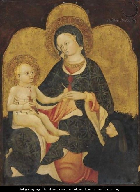 Madonna And Child With A Donor Figure - Emilian School