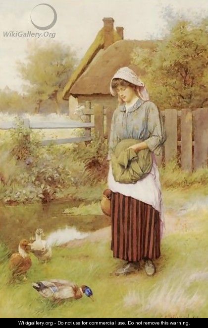 Feeding The Ducks - Charles Edward Wilson