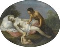 Venus And A Satyr An Allegory Of Chastity Overcome By Lust - Cornelis Van Poelenburch
