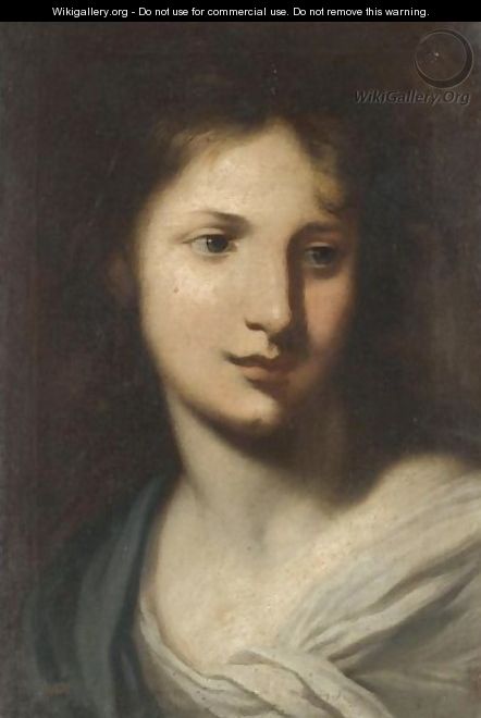The Head Of A Young Lady, Probably Mary Magdalene - Francesco Furini