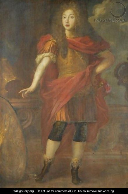 Portrait Of A Nobleman, Full Length, Wearing Classical Dress - (after) Honthorst, Gerrit van