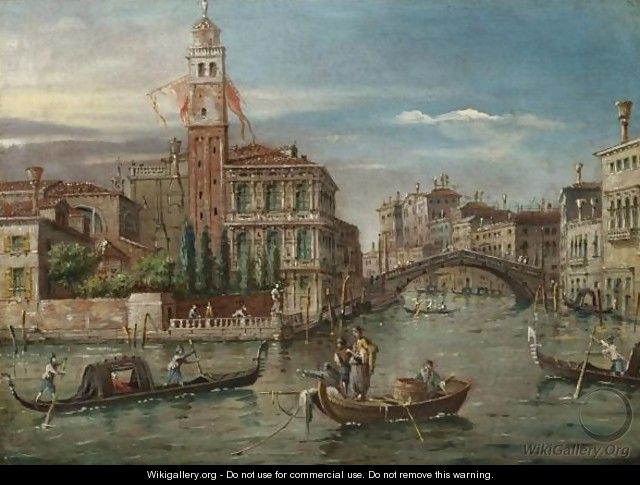 Venice, A View Of San Geremia And The Entrance To Cannareggio - Venetian School