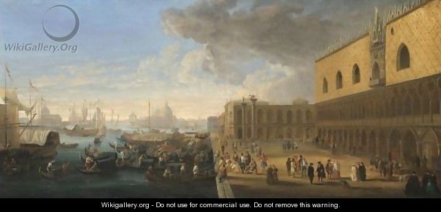 Venice, A View Of The Bacino Di San Marco - (after) Luca Carlevarijs
