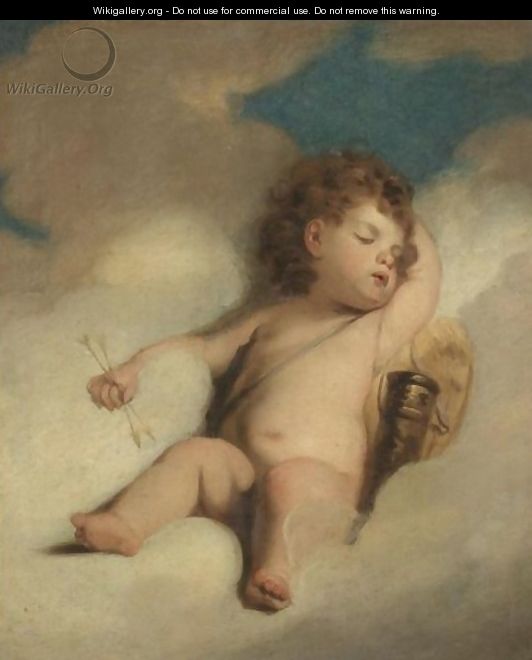 Cupid Asleep - (after) Sir Joshua Reynolds