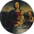 Madonna And Child With The Infant St. John The Baptist - (after) Pietro Vannucci Perugino
