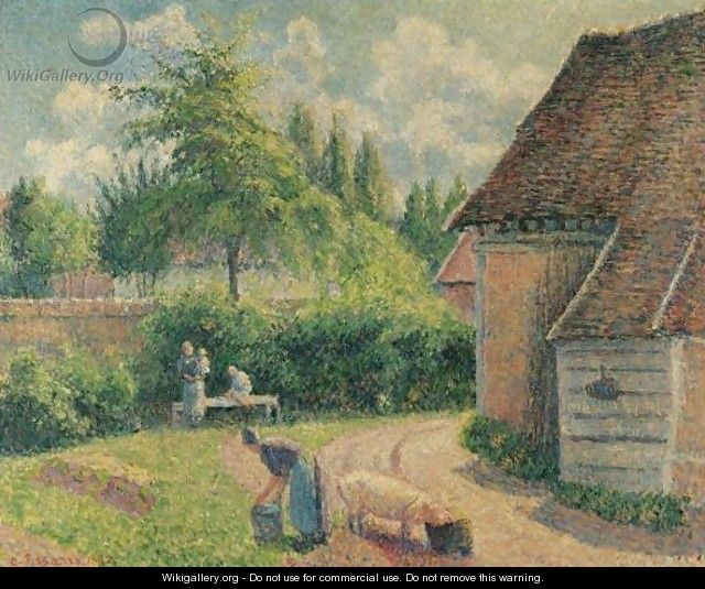 Maison De Paysans - Camille Pissarro