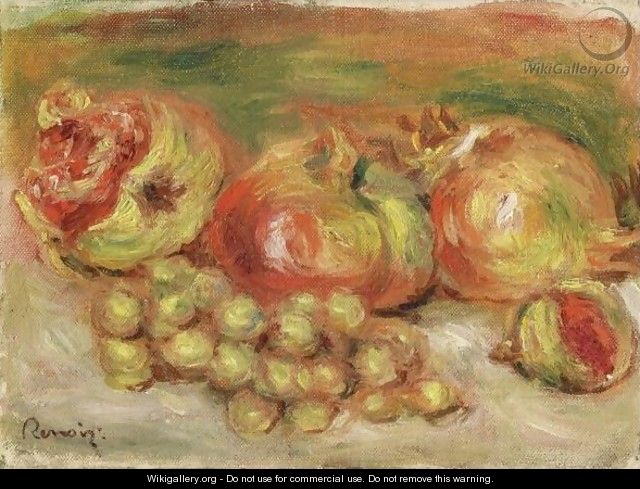 Grenades Et Raisins - Pierre Auguste Renoir
