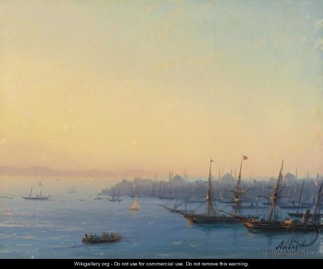 Sunset Over Constantinople - Ivan Konstantinovich Aivazovsky