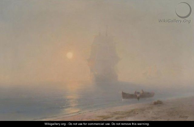 Sailing Through The Haze - Ivan Konstantinovich Aivazovsky