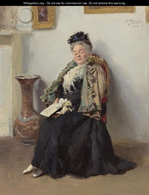 Portrait Of A Noblewoman, 1906 - Vladimir Egorovic Makovsky