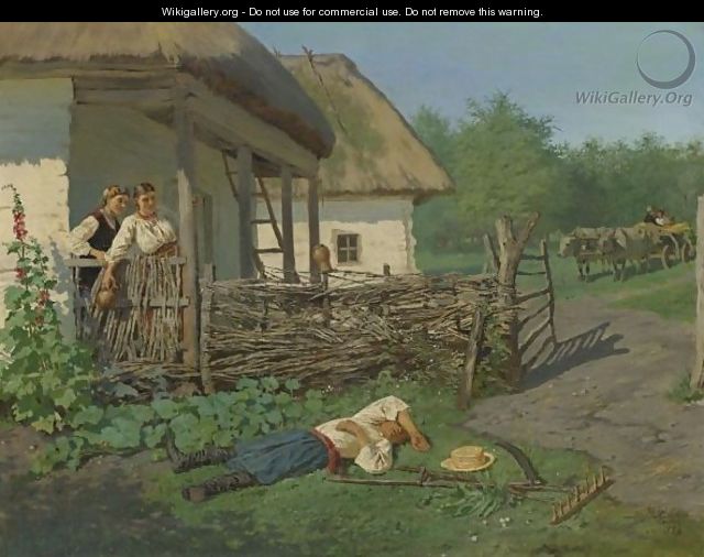 A Rude Awakening, 1883 - Vladimir Egorovic Makovsky