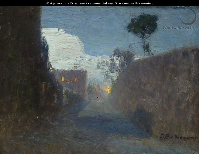 Moonlit Passage In Jupille, 1911 - Ivan Pavlovich Pokhitonov