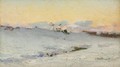 The Plain Of Bressoux Under Snow - Ivan Pavlovich Pokhitonov