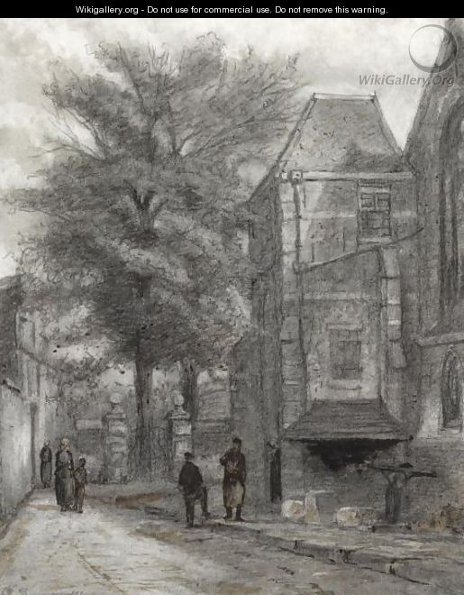 Behind The Westerkerk, Enkhuizen - Cornelis Springer