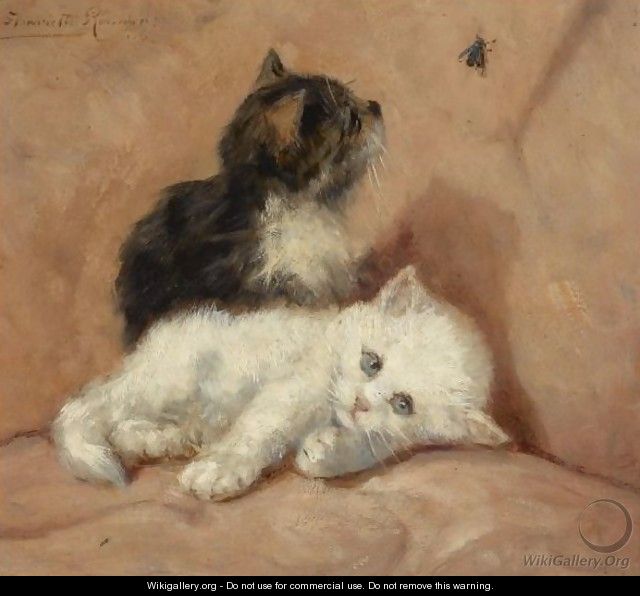 Two Kittens - Henriette Ronner-Knip